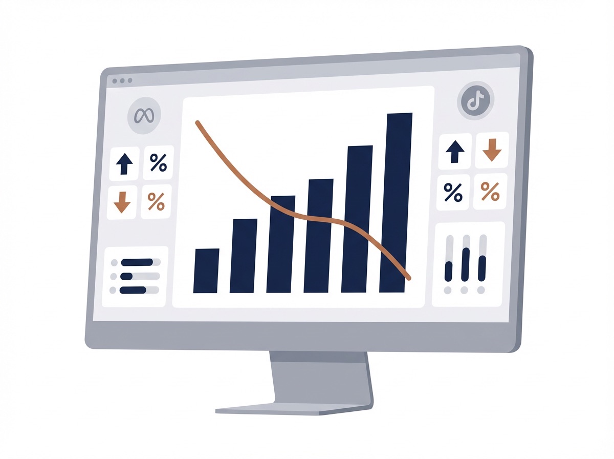 広告運用分析画面